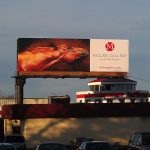 Billboard using the painting Leaving Eden: Golden, 2010. Artist: Anne-Marie Kornachuk