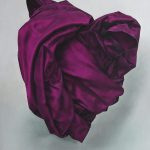 Anne-Marie Kornachuk: Purple Heart, 2018 oil on canvas 24” x 18”
