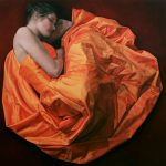 Anne-Marie Kornachuk: Sun Burst, 2018 oil on canvas 40” x 40”