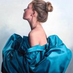 Blue, 2019, Oil on canvas, 30" x 30". Artist: Anne-Marie Kornachuck