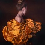 Saffron, 2019, Oil on canvas, 30" x 30". Artist: Anne-Marie Kornachuck