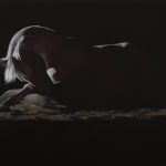 Spotlight, 2019, Oil on canvas, 34" x 72". Artist: Anne-Marie Kornachuck